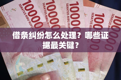 武汉借条纠纷怎么处理？哪些证据最关键？