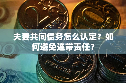 武汉夫妻共同债务怎么认定？如何避免连带责任？