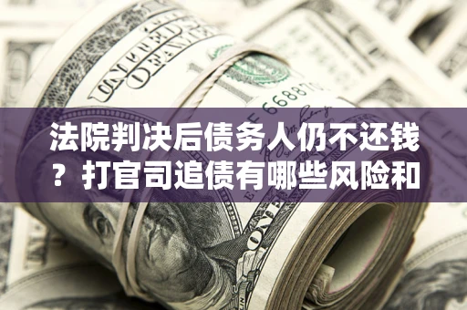 武汉法院判决后债务人仍不还钱？打官司追债有哪些风险和技巧？
