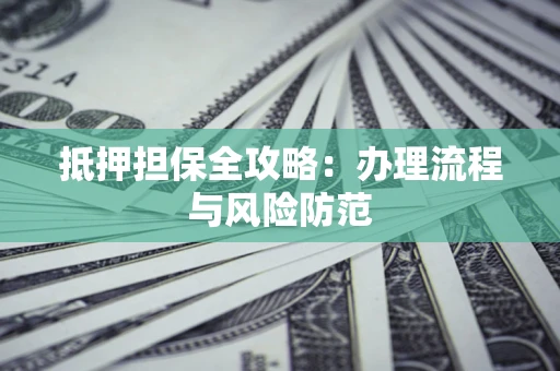 武汉抵押担保全攻略：办理流程与风险防范