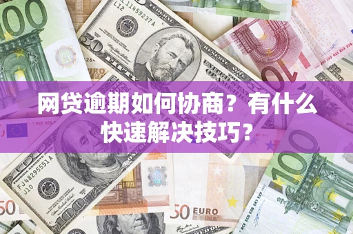 武汉网贷逾期如何协商？有什么快速解决技巧？