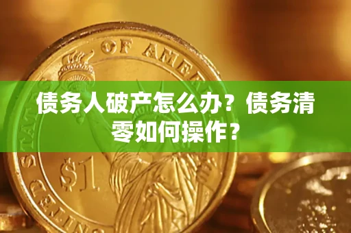 武汉债务人破产怎么办？债务清零如何操作？