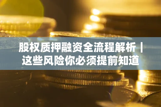 武汉股权质押融资全流程解析｜这些风险你必须提前知道