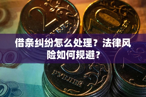 武汉借条纠纷怎么处理？法律风险如何规避？