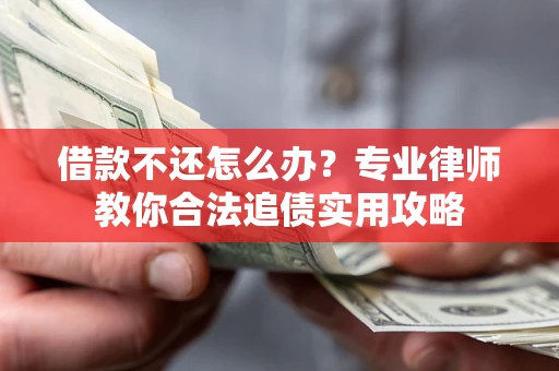 武汉借款不还怎么办？专业律师教你合法追债实用攻略