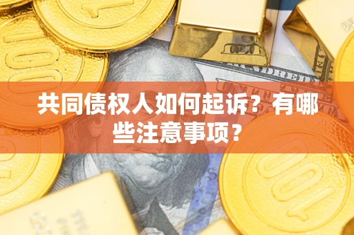 武汉共同债权人如何起诉？有哪些注意事项？
