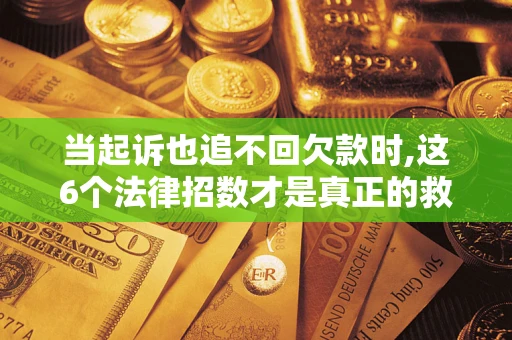 武汉当起诉也追不回欠款时,这6个法律招数才是真正的救命稻草